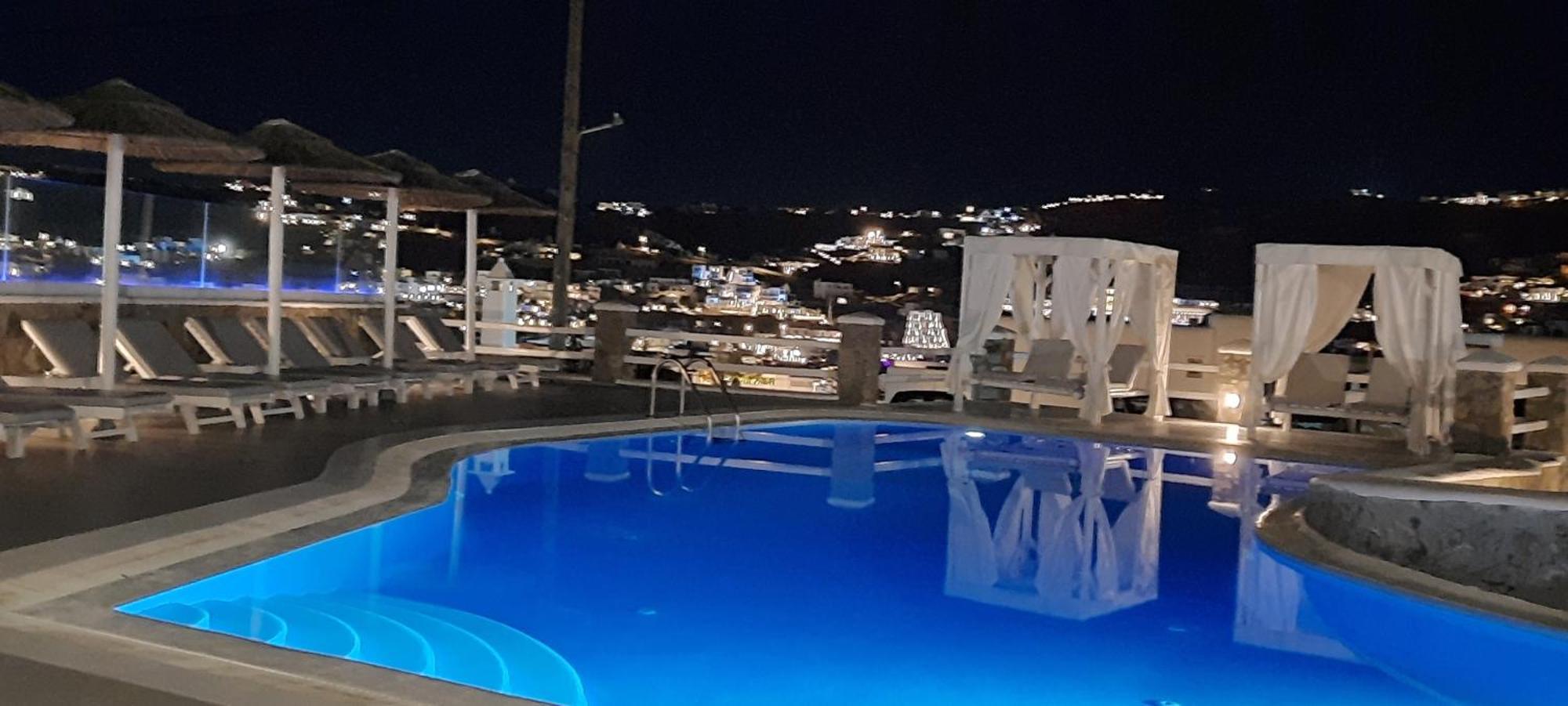 Casa Bianca Hotel Ornos  Bagian luar foto