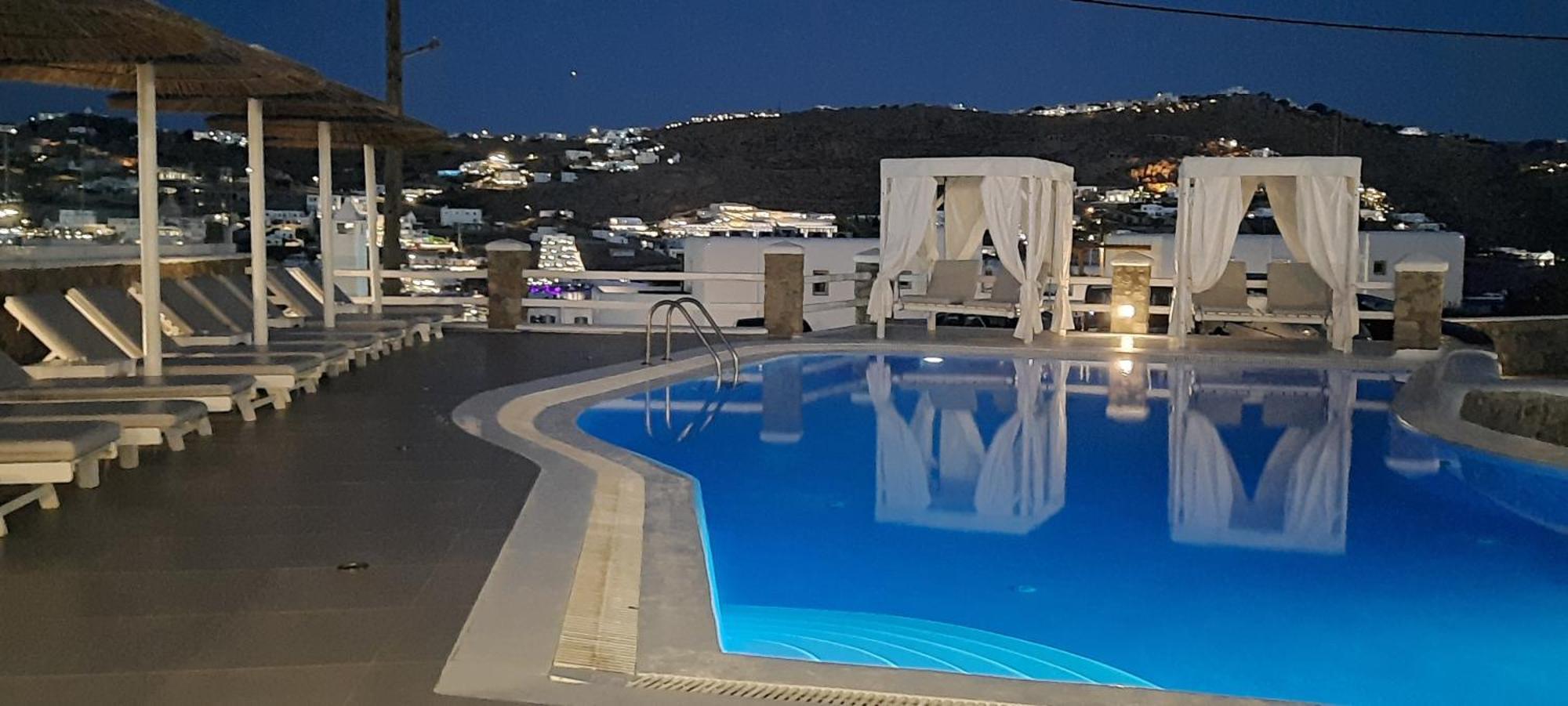 Casa Bianca Hotel Ornos  Bagian luar foto
