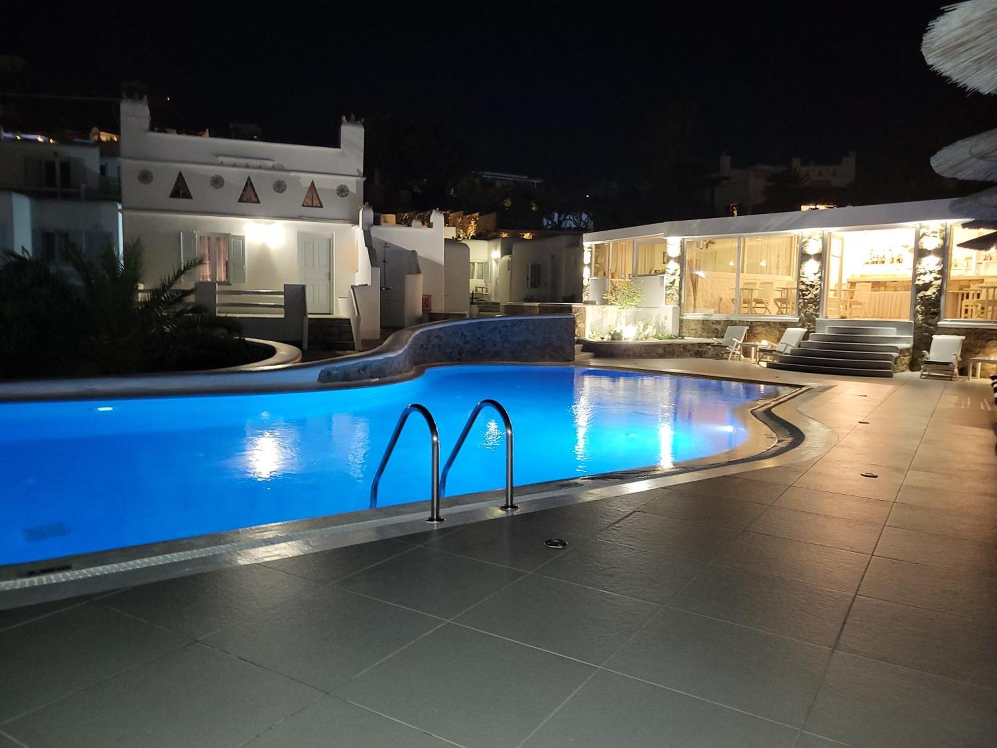 Casa Bianca Hotel Ornos  Bagian luar foto