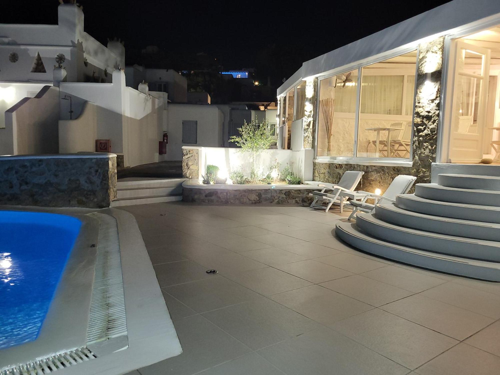 Casa Bianca Hotel Ornos  Bagian luar foto